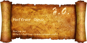 Heffner Oguz névjegykártya